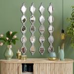 Teardrop Rustic Mirror Set for Home Decor