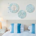 TEIPAI 3PCS Coastal Mother of Pearl Wall Decor