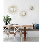Large Gold Sunburst Wall Mirror for Home Décor