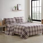 Eddie Bauer Red Plaid Flannel Sheet Set, Full