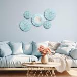 5 Pcs Natural Mother of Pearl Wall Decor