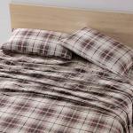 Eddie Bauer Red Plaid Flannel Sheet Set, Full