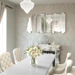 JACUKO Large Silver Wall Decorative Mirror 24x47