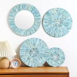 5 Pcs Natural Mother of Pearl Wall Decor