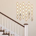 Yulejo 6 Pcs Teardrop Mirror Wall Decor