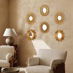 Namalu 6-Piece Sunburst Wall Mirror Set