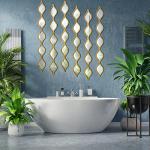 Yulejo 6 Pcs Teardrop Mirror Wall Decor