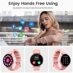 Blintok Waterproof Smart Watch Fitness Tracker - Pink