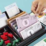 Monopoly Board Game with Storage Tray and Tokens