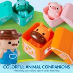 Montessori Counting Farm Train Toy for Toddlers