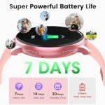 Blintok Waterproof Smart Watch Fitness Tracker - Pink