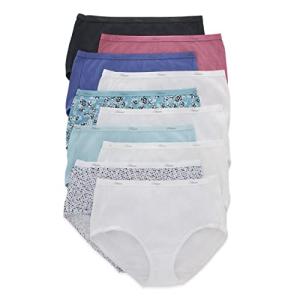 Hanes Women's 10-Pack Cotton Briefs Underwear