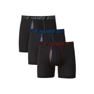 Hanes Men's Boxer Briefs - Black, XX-Large
