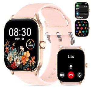 Smart Watch with Call, Heart Rate, and Activity Tracker