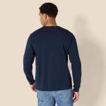 Men's Heavyweight Relaxed Long Sleeve T-Shirt - Navy