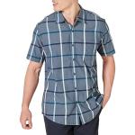 Men's Regular-Fit Short-Sleeve Denim Plaid Shirt