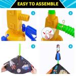 Otoseth Kids Rocket Launcher with 8 Foam Rockets