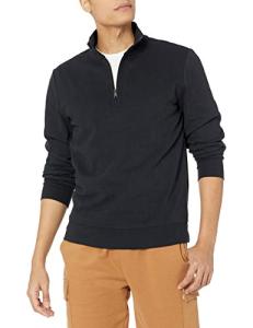 Men's Lightweight Quarter-Zip Sweatshirt - Black