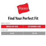 Hanes Men's Crew Socks, 12-Pair Pack
