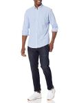 Men's Casual Long Sleeve Oxford Shirt, Blue