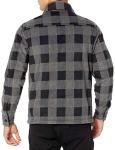 Men's Long-Sleeve Polar Fleece Shirt Jacket - Plaid