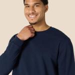 Men's Heavyweight Relaxed Long Sleeve T-Shirt - Navy