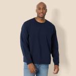 Men's Heavyweight Relaxed Long Sleeve T-Shirt - Navy