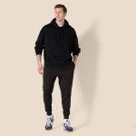 Men's Comfortable Black Fleece Joggers Sweatpants