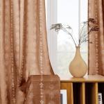 Boho Sheer Curtains 63 Inch Length, 2 Panels