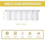 OWENIE White Light Filtering Window Valance 60