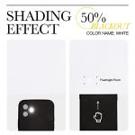 NICETOWN White Bedroom Curtains, 50% Light Blocking, 2 PCs