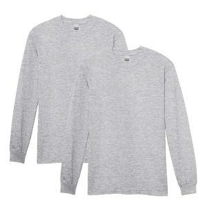 Gildan Men's Heavy Cotton Long Sleeve T-Shirt 2-Pack