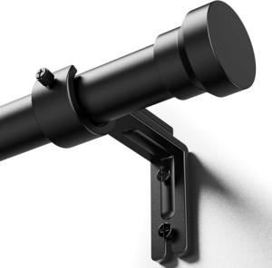 Yafex Adjustable Heavy-Duty Curtain Rod, 32-144 Inch