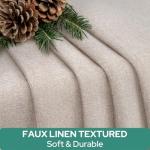 Linen Blackout French Door Curtains - 26 x 40 Inch