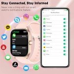 Smart Watch with Call, Heart Rate, and Activity Tracker