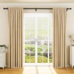 Yafex Adjustable Heavy-Duty Curtain Rod, 32-144 Inch