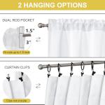 OWENIE White Light Filtering Window Valance 60