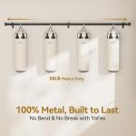 Yafex Adjustable Heavy-Duty Curtain Rod, 32-144 Inch