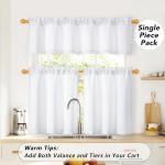 OWENIE White Light Filtering Window Valance 60