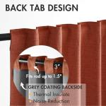 MIULEE Blackout Curtains 96in, Linen, 2 Panels