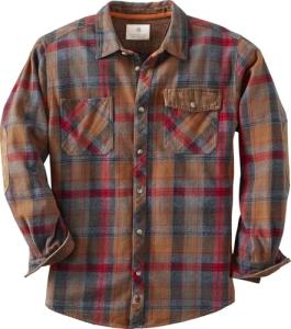 Men's Heavyweight Flannel Shirt - Smoke Mountain Plaid
