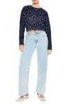 Forever 21 Women's Rhinestone Glitter Knit Sweater
