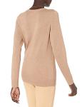 Women's Lightweight Crewneck Sweater, Plus Size, Camel