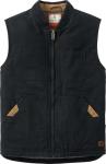Men's Quilted Canvas Vest - Heavy Duty Black