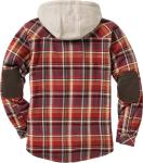Men’s Hooded Plaid Flannel Shirt Jacket