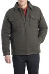 Men's Wool Blend Quilted Jacket, Sherpa Lined, 2XL
