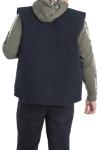 Men's Quilted Canvas Vest - Heavy Duty Black