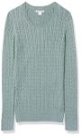 Women's Lightweight Cable Knit Sweater in Sage Green