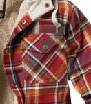Men’s Hooded Plaid Flannel Shirt Jacket