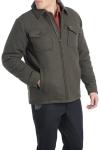 Men's Wool Blend Quilted Jacket, Sherpa Lined, 2XL